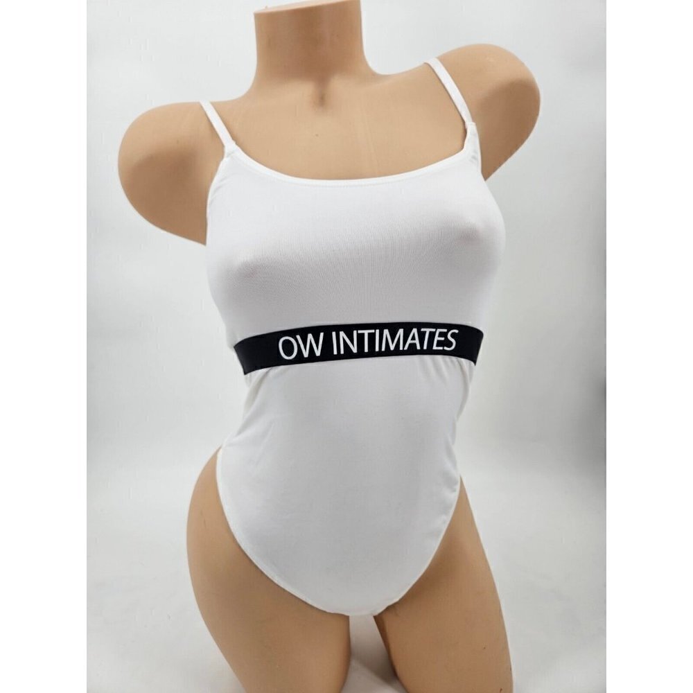 New OW Intimates Bodysuit Womens Small/6 White Tank Sleeveless Top - Picture 2 of 8